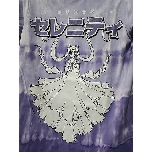 Sailor Moon Princess Serenity Katakana Tie-Dye Shirt Small New A130 Excellent - Picture 1 of 5